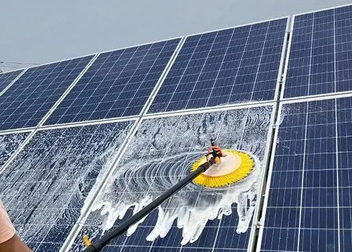 Single Head Solar Panel Brush Photovoltaic Effort Free Cleaning Dust Industrial Rotary Brush