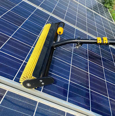 Photovoltaic  Solar Panel Rotary Cleaning Robot Brush Outlet Manual Rotating Electric Water / Dry Roller