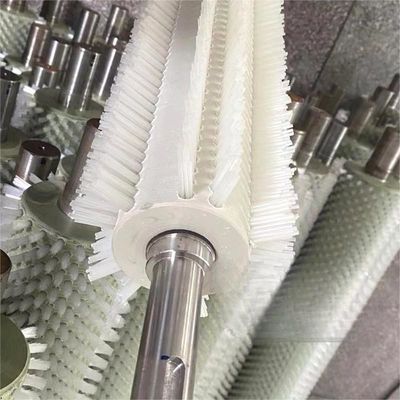 Cleaning Roller Spiral Trapezoidal Nylon Industrial Brush Roller