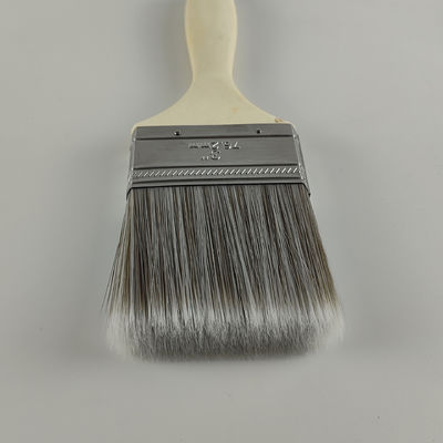 3-inch Thick Paint Brush Stainless Steel Iron Shell Poplar Handle  Dual Color Sharpened Wire Water-based Paint Brush
