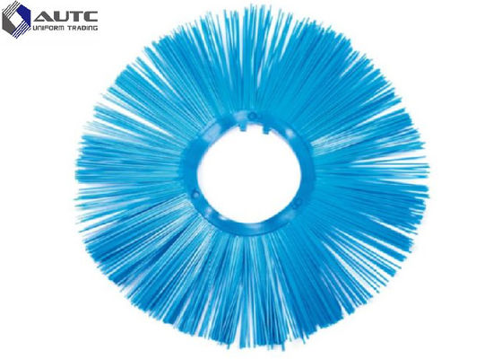 PP Wire Fastening Wafer Brush Snow Rotary Convoluted Wavy Ring Brush For Farms
