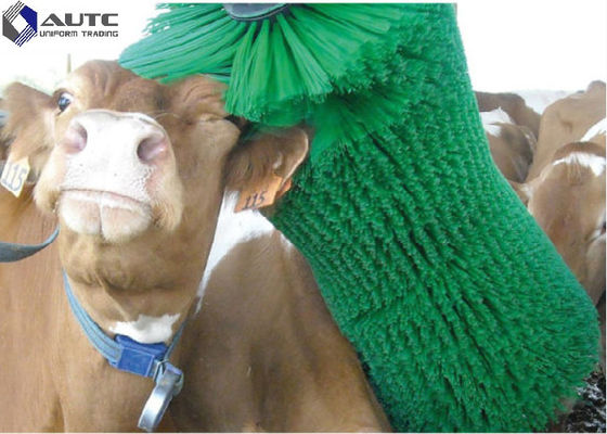 Customized Color Rotating Cow Brush , Cattle Scratcher Brush Hard Plastic PP