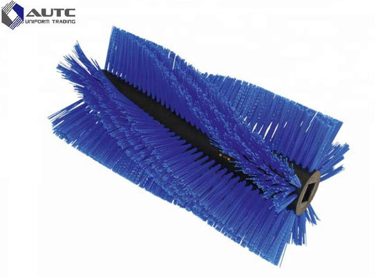 Rotating Roller Spiral Wire Brush Customized Soft Bristle Easily Installed