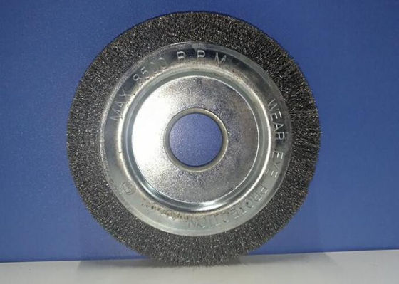 Polished Threads 0.15mm SS304 Wire Wheel Cleaning Brush Crimped wire wheel brush for Deburring