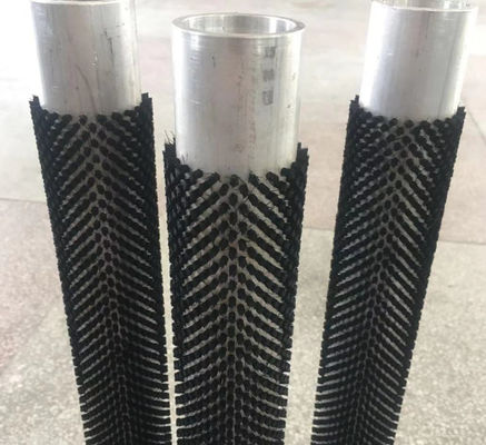 Aluminum Alloy Shaft Nylon Bristle Cylinder Brush Roller For Cleaning And Polishing