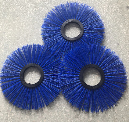 300mm OD Plastic Core Convoluted Wafer Brushes For Sweepers