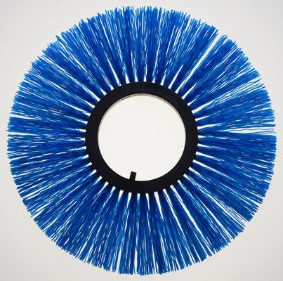 300mm OD Plastic Core Convoluted Wafer Brushes For Sweepers