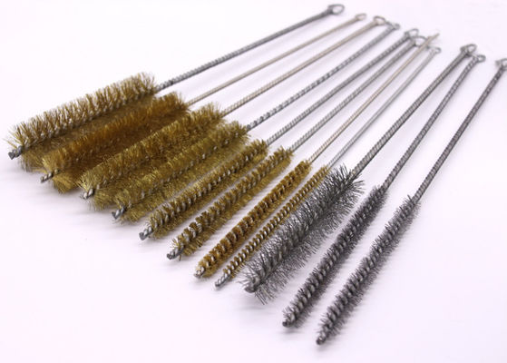 Copper Steel Wire Pipe Brush Circular , Derusting Cleaning Steel Wire Brush