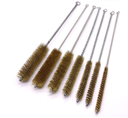 Copper Steel Wire Pipe Brush Circular , Derusting Cleaning Steel Wire Brush