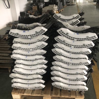 660mm Flat Steel Wire Sweeper Gutter Broom For Elgin Tymco